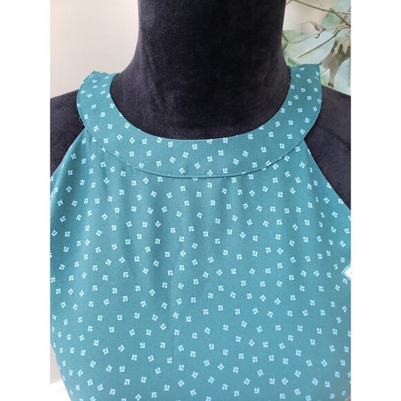 LOFT Bandana Boho Tank Top Women's XS Multi Paisley Print Sleeveless Halter Neck - Picture 9 of 11